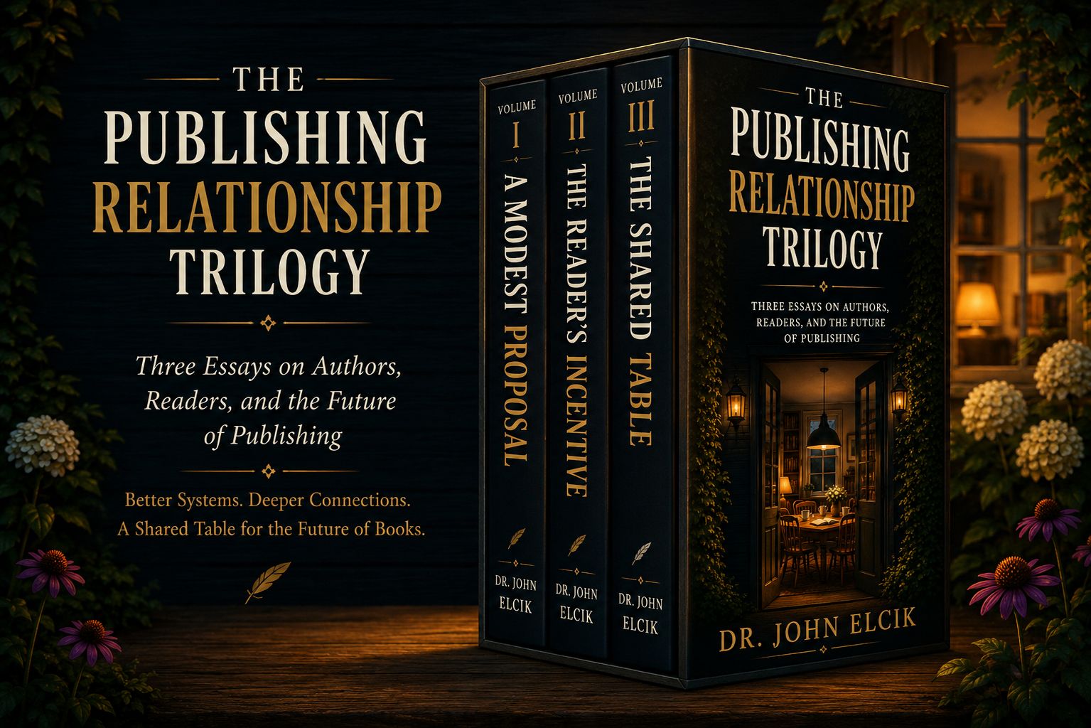 The Publishing Relationship Trilogy collection: A Modest Proposal, The Reader’s Incentive, and The Shared Table